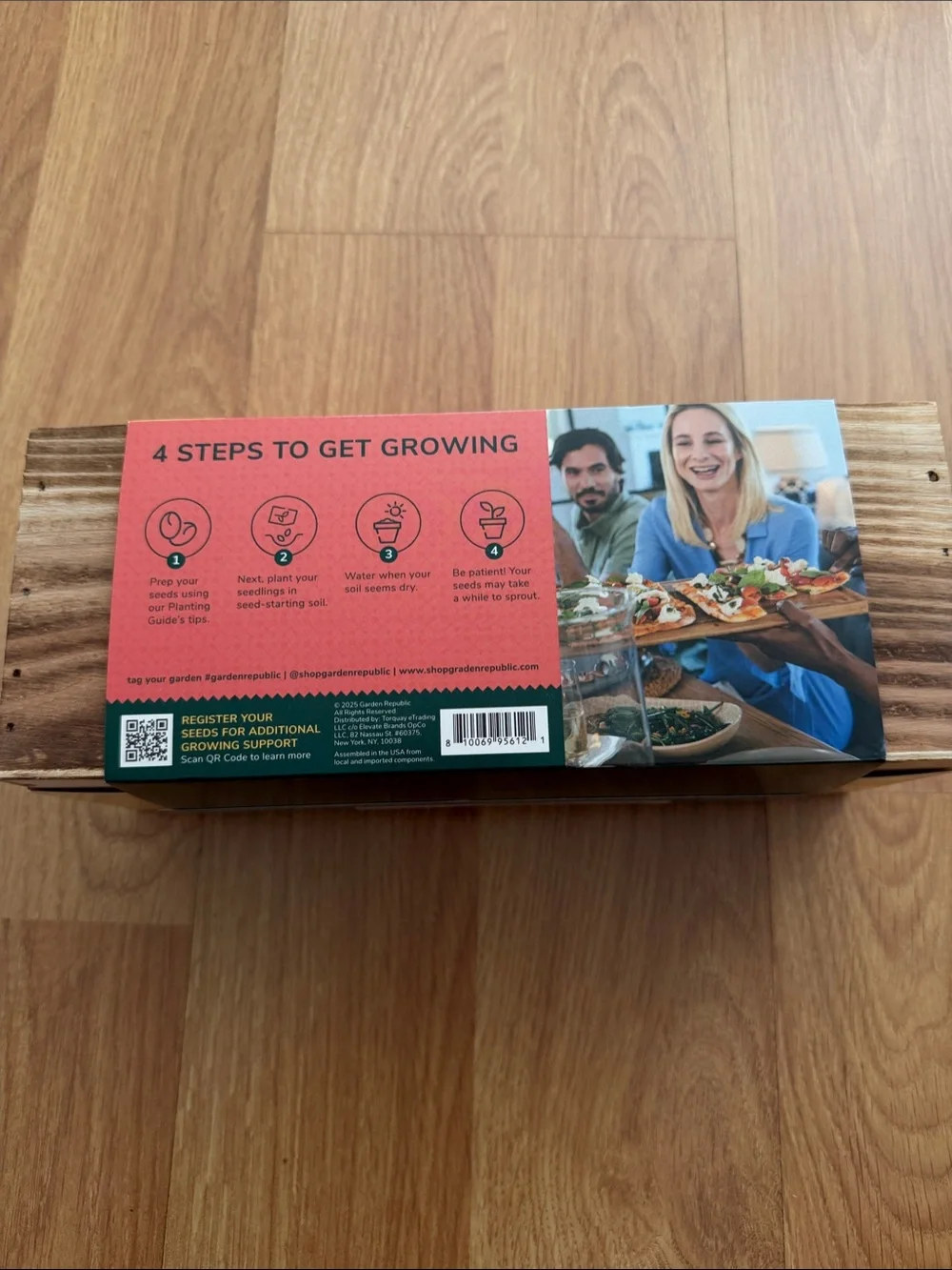Pizza Making Grow Kit for Kids - Green and Coral